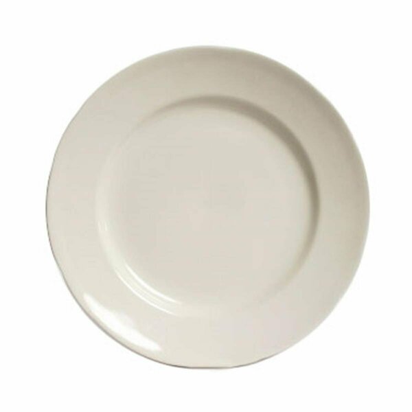 Tuxton China Shell 9.63 in. Scalloped Plate - American White - 2 Dozen TSC-009